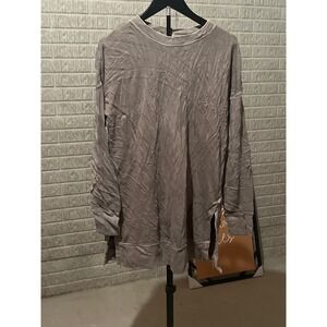 Old‎ Navy Womens Tunic Top Long Sleeve Casual Gray Size S